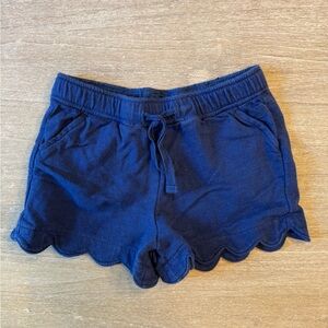 Vineyard Vines Navy Blue Toddler Scalloped Shorts with Scalloped Bottom.